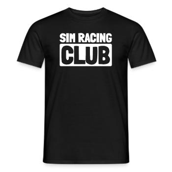 Sim Racing - Men's T-Shirt - black - Front - AI Model Male 178 light (178cm)