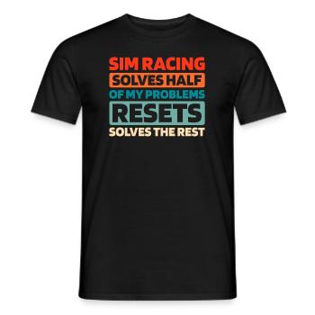 Sim Racing - T-shirt homme - noir - Devant - AI Model Male 178 light (178cm)