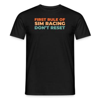 Sim Racing - Men's T-Shirt - black - Front - AI Model Male 178 light (178cm)