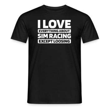 Sim Racing - T-shirt homme - noir - Devant - AI Model Male 178 light (178cm)