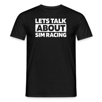 Sim Racing - Männer T-Shirt - Schwarz - Vorne - AI Model Male 178 light (178cm)