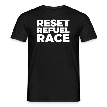Sim Racing - Männer T-Shirt - Schwarz - Vorne - AI Model Male 178 light (178cm)