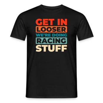 Sim Racing - Men's T-Shirt - black - Front - AI Model Male 178 light (178cm)