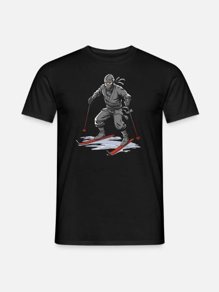 Ski Après-ski Ski Ninja - T-shirt homme - noir