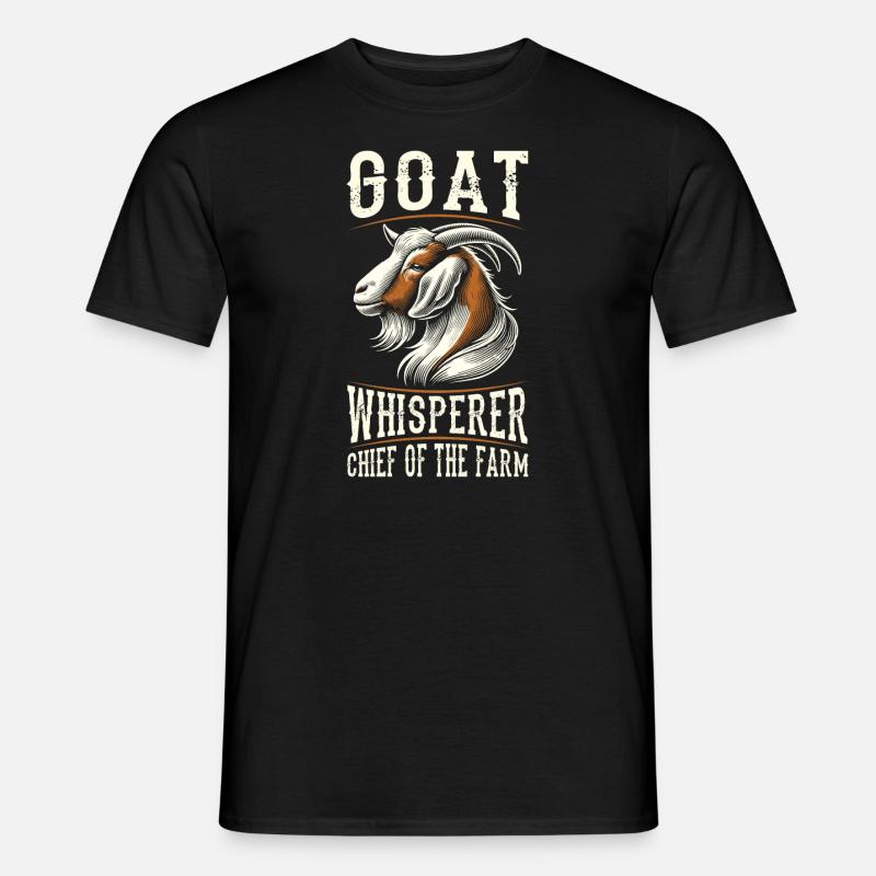 Ziege Chef Der Farm - Männer T-Shirt - Schwarz