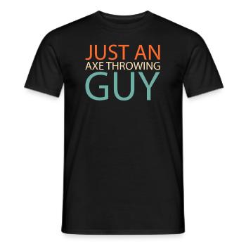 Lancer de hache Lanceur de hache Juste un homme de lancer de hache - T-shirt homme - noir - Devant - AI Model Male 178 light (178cm)