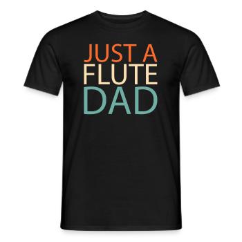Flötist Flöte Just A Flute Dad - T-shirt homme - noir - Devant - AI Model Male 178 light (178cm)