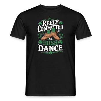 Irish Dance Irischer Tanz - Men's T-Shirt - black - Front - AI Model Male 178 light (178cm)