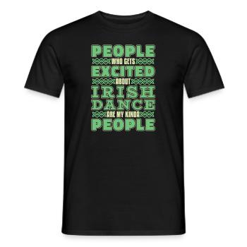 Irish Dance Irischer Tanz - Männer T-Shirt - Schwarz - Vorne - AI Model Male 178 light (178cm)