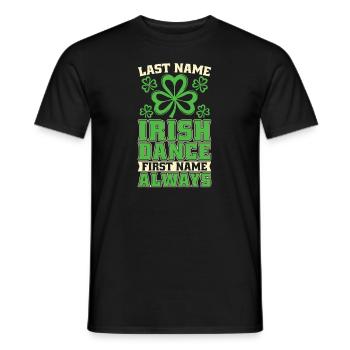 Irish Dance Irischer Tanz - Männer T-Shirt - Schwarz - Vorne - AI Model Male 178 light (178cm)
