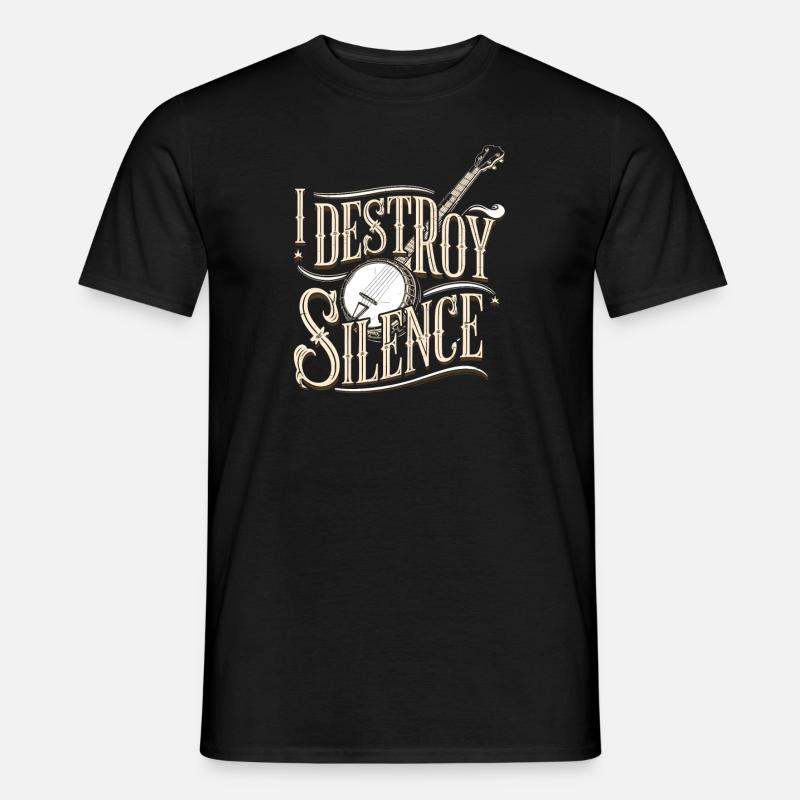 Banjo - Männer T-Shirt - Schwarz