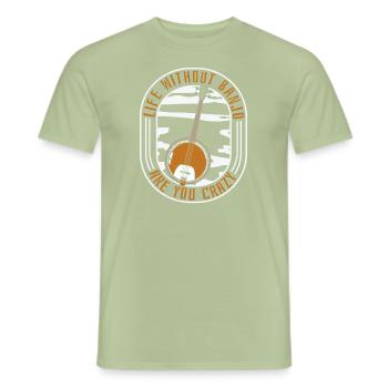 Banjo - T-shirt homme - vert sauge - Devant - AI Model Male 178 light (178cm)
