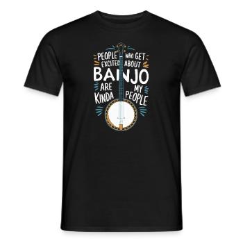 Banjo - T-shirt homme - noir - Devant - AI Model Male 178 light (178cm)