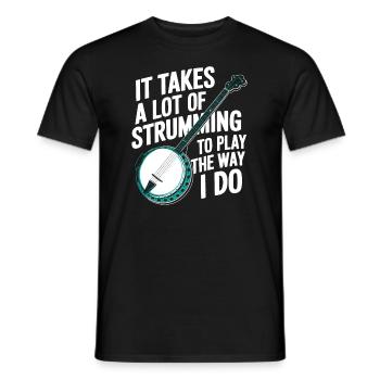 Banjo - Men's T-Shirt - black - Front - AI Model Male 178 light (178cm)
