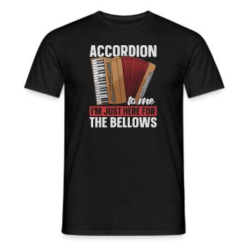 Accordéon - T-shirt homme - noir - Devant - AI Model Male 178 light (178cm)