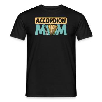 Akkordeon Mama - Männer T-Shirt - Schwarz - Vorne - AI Model Male 178 light (178cm)