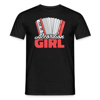 Accordéon - T-shirt homme - noir - Devant - AI Model Male 178 light (178cm)