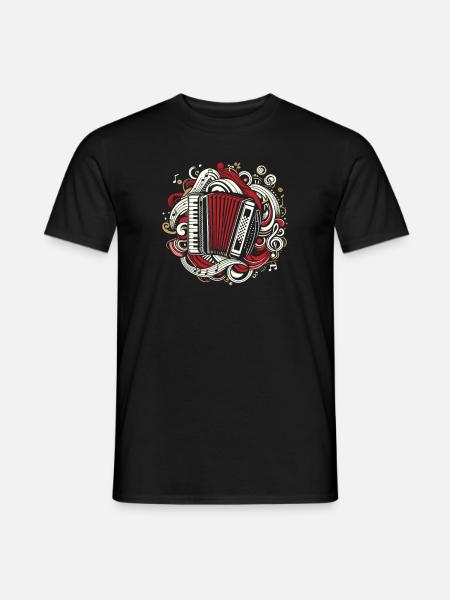 Accordion - Men's T-Shirt - black