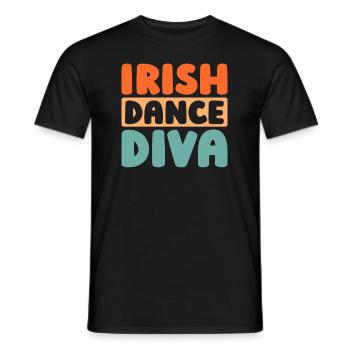 Irish Dance Irischer Tanz - Men's T-Shirt - black - Front - AI Model Male 178 light (178cm)