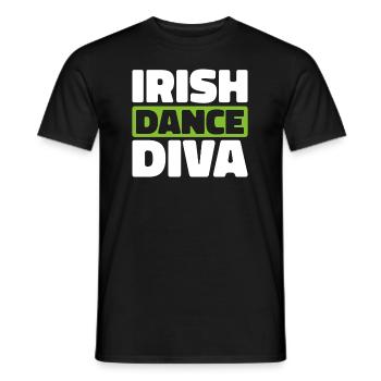 Irish Dance Irischer Tanz - Men's T-Shirt - black - Front - AI Model Male 178 light (178cm)