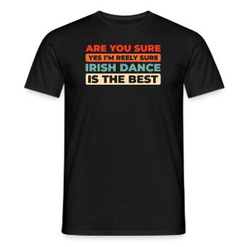 Irish Dance Irischer Tanz - Männer T-Shirt - Schwarz - Vorne - AI Model Male 178 light (178cm)