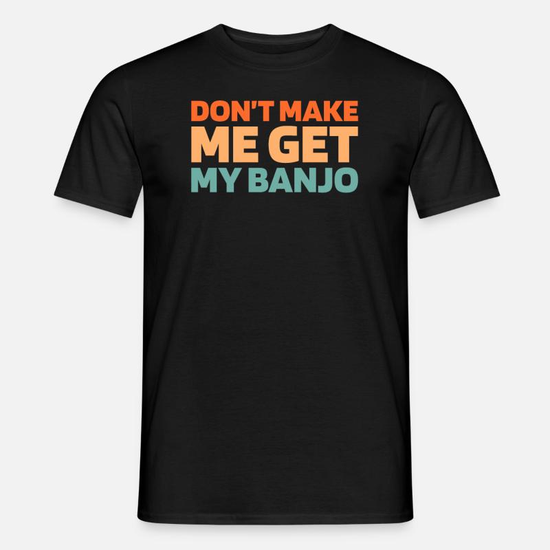 Banjo - Männer T-Shirt - Schwarz