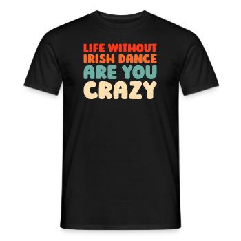 Irish Dance Irischer Tanz - Men's T-Shirt - black - Front - AI Model Male 178 light (178cm)