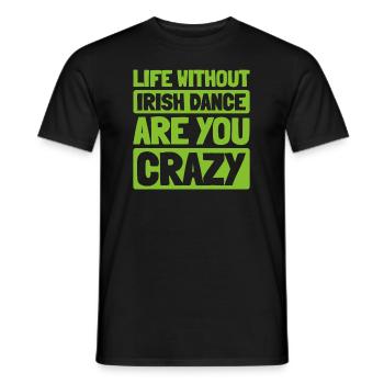 Irish Dance Irischer Tanz - Men's T-Shirt - black - Front - AI Model Male 178 light (178cm)