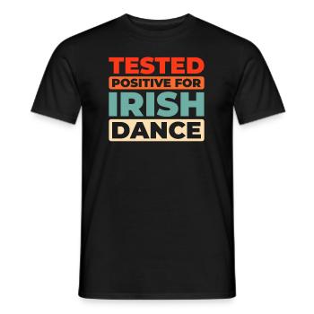 Irish Dance Irischer Tanz - Men's T-Shirt - black - Front - AI Model Male 178 light (178cm)