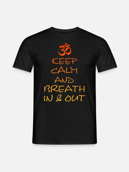 Yoga - Männer T-Shirt - Schwarz