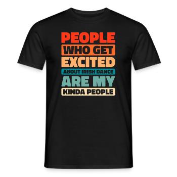 Irish Dance Irischer Tanz - Männer T-Shirt - Schwarz - Vorne - AI Model Male 178 light (178cm)