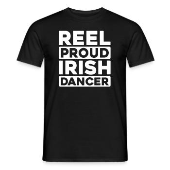Irish Dance Irischer Tanz - Men's T-Shirt - black - Front - AI Model Male 178 light (178cm)