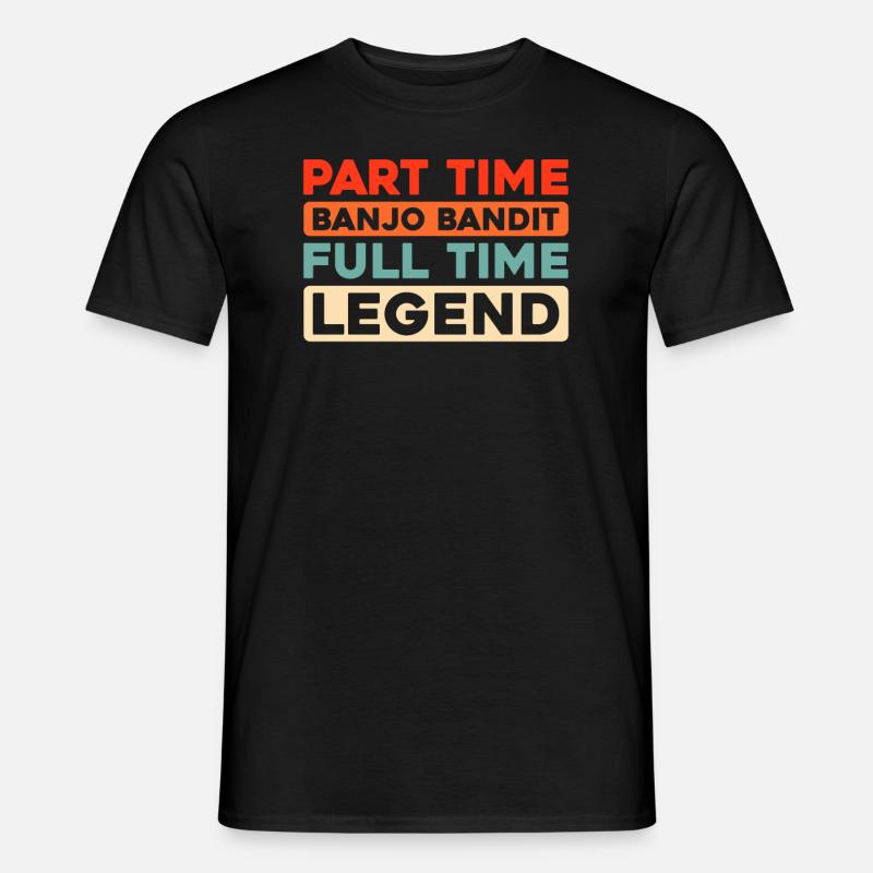 Banjo - Männer T-Shirt - Schwarz