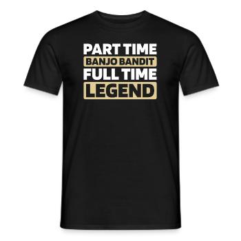Banjo - Männer T-Shirt - Schwarz - Vorne - AI Model Male 178 light (178cm)