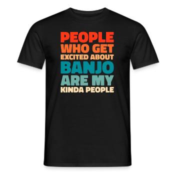 Banjo - Men's T-Shirt - black - Front - AI Model Male 178 light (178cm)