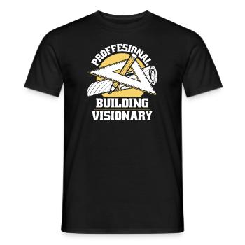 Architect Architecture - Men's T-Shirt - black - Front - AI Model Male 178 light (178cm)