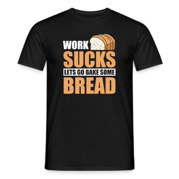 Brotbacken - Männer T-Shirt - Schwarz - Vorne - AI Model Male 178 light (178cm)