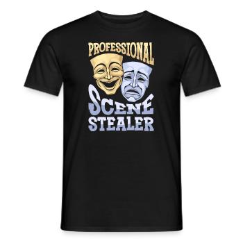Acteur - T-shirt homme - noir - Devant - AI Model Male 178 light (178cm)