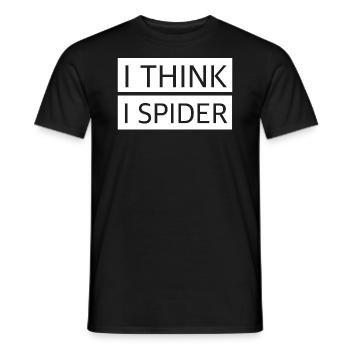 Ich glaube ich spinne | lustige Sprüche, englisch - Männer T-Shirt - Schwarz - Vorne - AI Model Male 178 light (178cm)