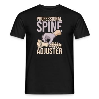 Chiropracteur - T-shirt homme - noir - Devant - AI Model Male 178 light (178cm)