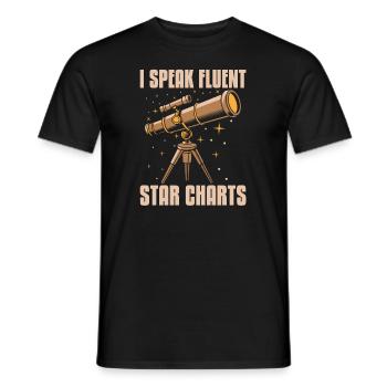 Astronom - Männer T-Shirt - Schwarz - Vorne - AI Model Male 178 light (178cm)