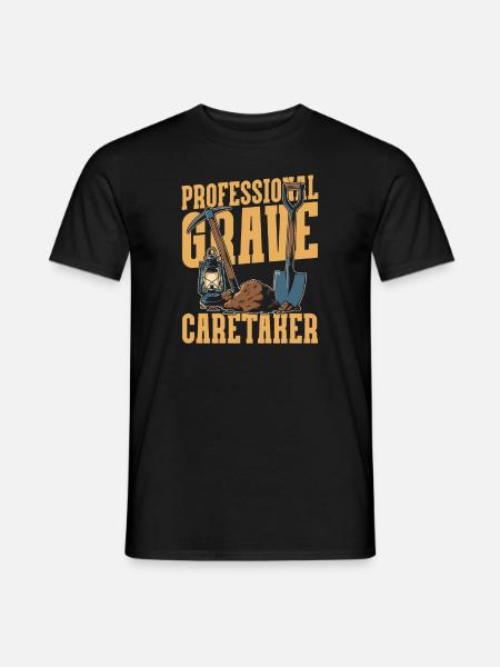Gravedigger Funeral Assistant - Men's T-Shirt - black