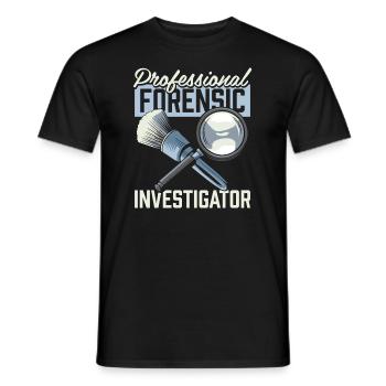 Forensischer Techniker - Männer T-Shirt - Schwarz - Vorne - AI Model Male 178 light (178cm)