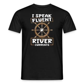 Binnenschiffer - Männer T-Shirt - Schwarz - Vorne - AI Model Male 178 light (178cm)