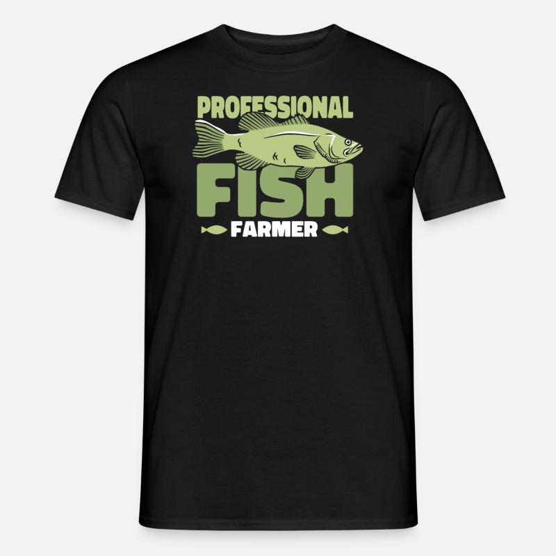 Fischzüchter - Männer T-Shirt - Schwarz