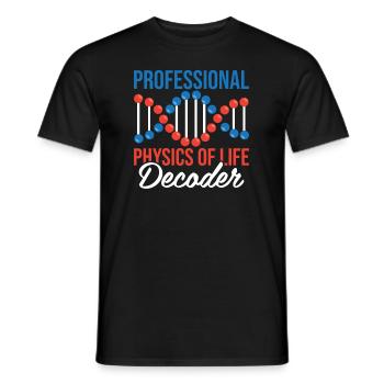 Biophysicien - T-shirt homme - noir - Devant - AI Model Male 178 light (178cm)