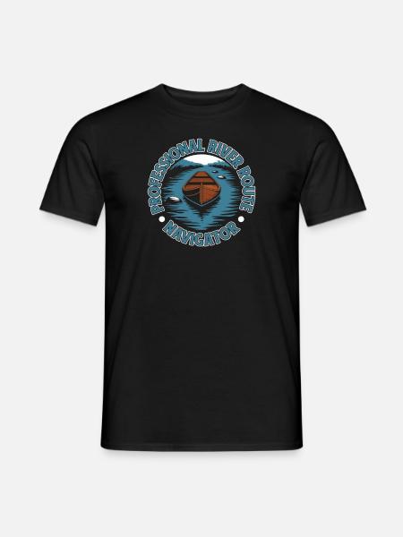 Binnenschiffer - Männer T-Shirt - Schwarz