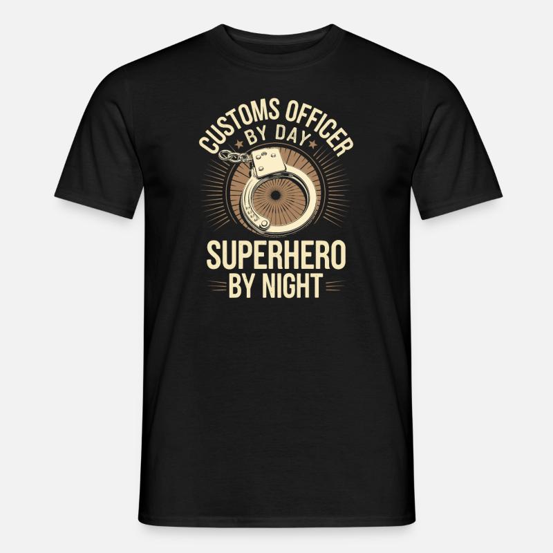 Zollbeamte - Männer T-Shirt - Schwarz