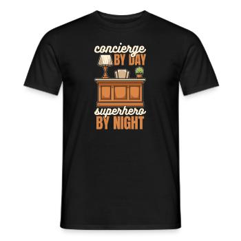 Porteur - T-shirt homme - noir - Devant - AI Model Male 178 light (178cm)