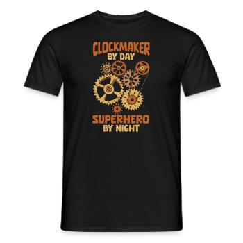 Watchmaker - Men's T-Shirt - black - Front - AI Model Male 178 light (178cm)